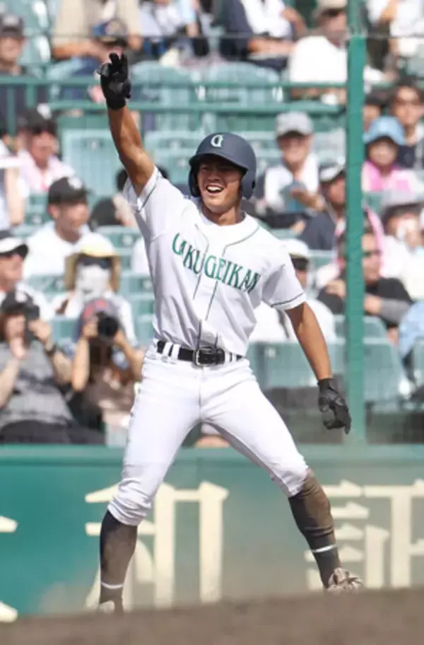 岡山学芸館、鮮やか逆転＝高校野球