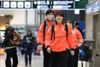 スピードスケート日本代表イタリア入り