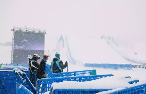 延期となったスノーパーク　五輪