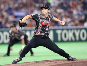 巨人先発の小笠原　プロ野球