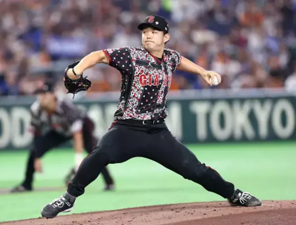 巨人先発の小笠原　プロ野球
