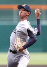 立命館宇治先発の中尾　高校野球