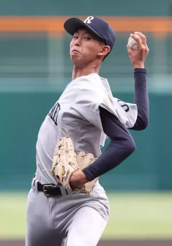 立命館宇治先発の中尾　高校野球