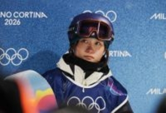 決勝３回目を終えた清水　五輪