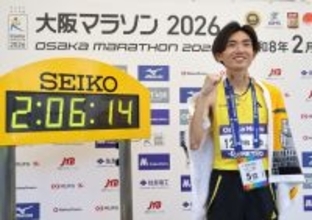 笑顔の平林　大阪マラソン