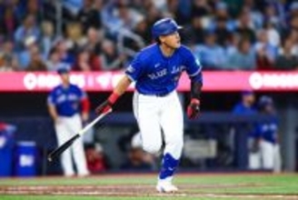 岡本の二塁打　大リーグ