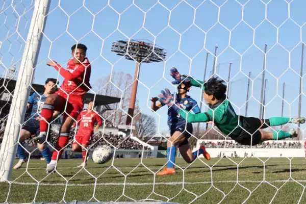 メンディーのゴール　高校サッカー