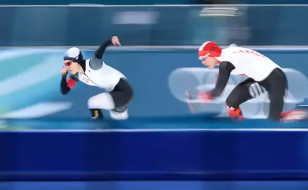 滑走する山田　五輪