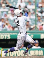 大岩の適時二塁打　高校野球