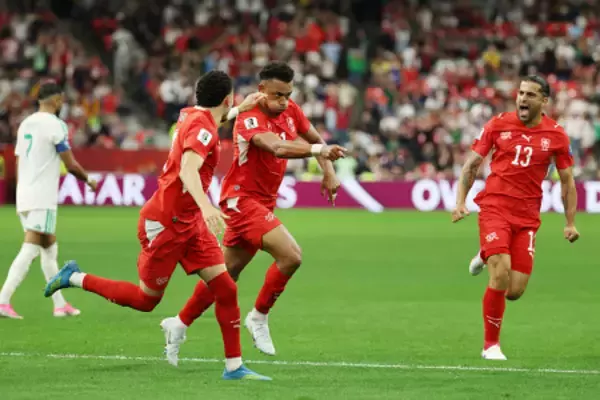 ゴールを決めたエンドイ　Ｗ杯サッカー