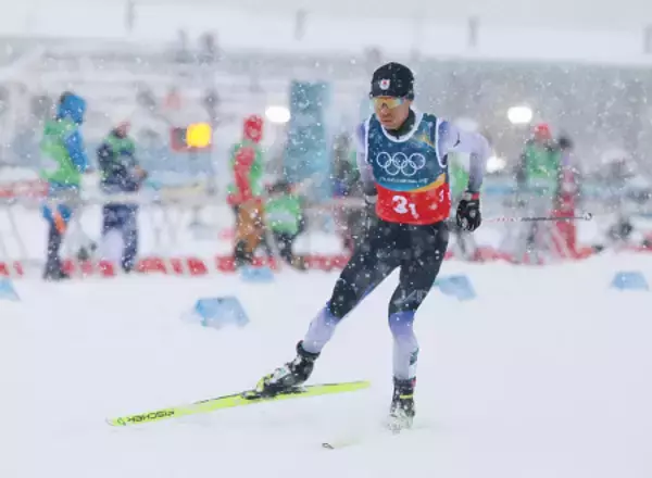 力走する渡部暁　五輪