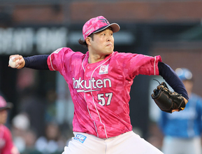 力投する滝中　プロ野球