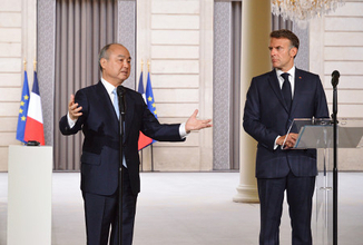 孫氏、仏大統領と会談