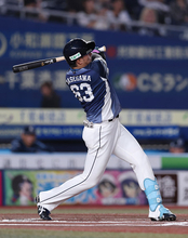 長谷川のソロ本塁打　プロ野球