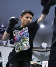 中谷が練習公開