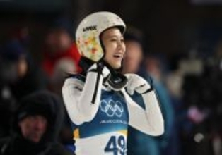 ２回目の飛躍を終えた丸山　五輪