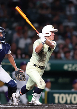 松原の勝ち越し打　高校野球