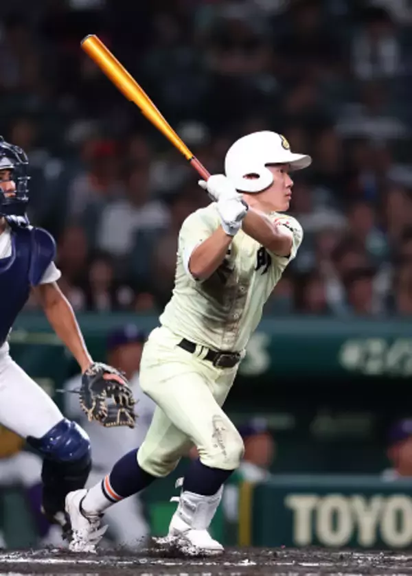 松原の勝ち越し打　高校野球