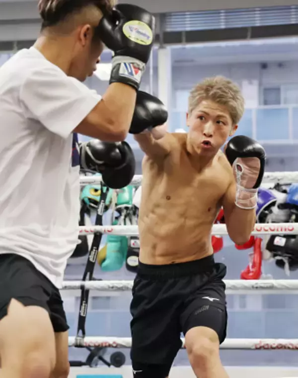 防衛戦へ練習公開