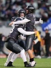 祝福される佐伯　アメフトＸリーグ