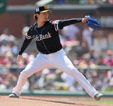 「ソフトバンク先発の上沢　プロ野球」の画像1