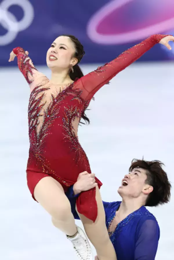 吉田、森田組の演技　五輪