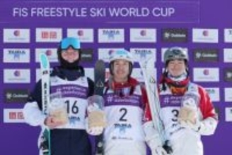 堀島がＶ、通算２５勝目＝川岡３位で初の表彰台―Ｗ杯モーグル