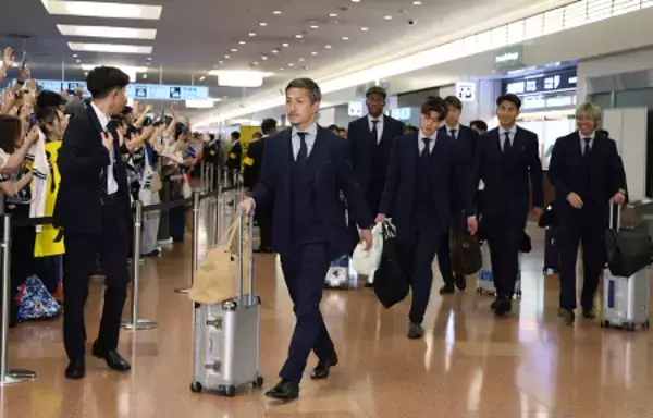 帰国した前田ら　Ｗ杯サッカー