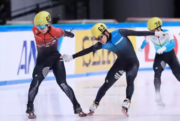 ゴールする松林