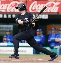 ネビンの先制打　プロ野球