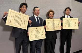 スノボ木村葵来らメダリスト顕彰＝文科省