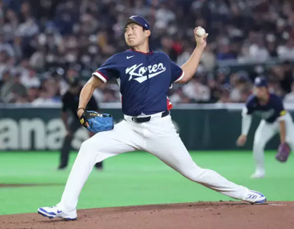 力投する孫珠瑛　野球