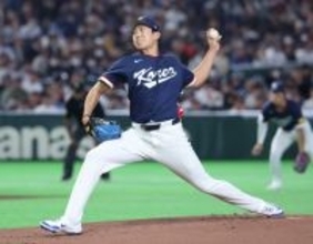 力投する孫珠瑛　野球