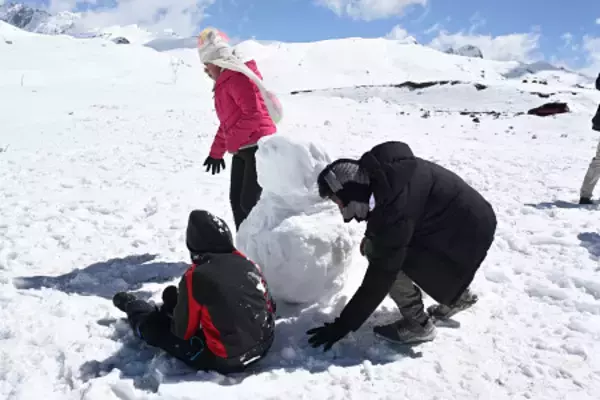 地球の反対側は大雪