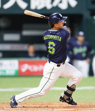 松下の先制打　プロ野球
