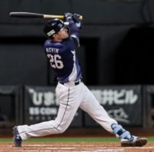 ネビンの２ラン　プロ野球