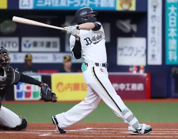 西川の先制適時二塁打　プロ野球