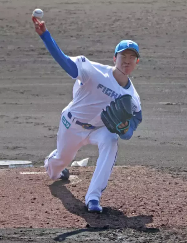 紅白戦に登板した大川　プロ野球
