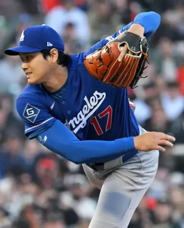 ドジャース先発の大谷　大リーグ