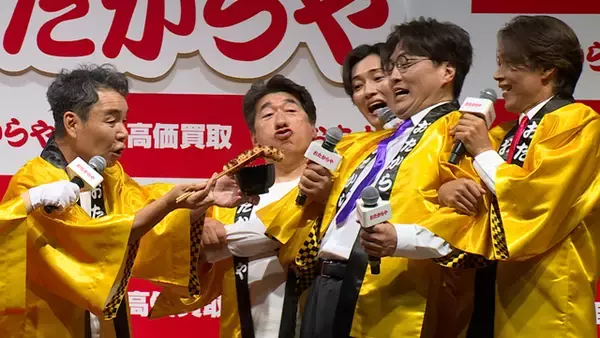 純烈、ダチョウ倶楽部と熱々おでん芸に挑戦！