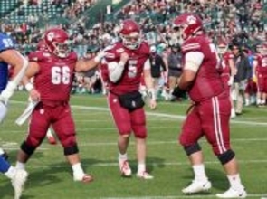 喜ぶ竹田　甲子園ボウル