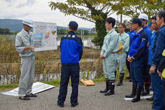 北陸豪雨の農業被害視察
