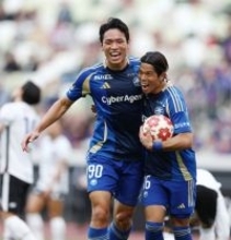 喜ぶ呉世勲　天皇杯サッカー