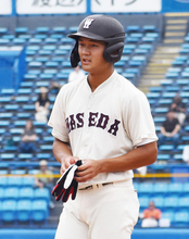 安打を放った阿部　東京六大学野球