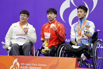 金メダルの鈴木　アジアパラ大会