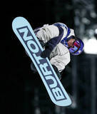 「スノーボードの荻原ら調整」の画像1