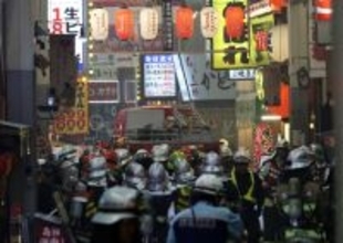 大阪・キタで複数建物火事＝焼き鳥店から出火か、けが人なし
