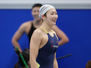 決勝を終えた池江