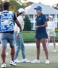 渋野、大統領の孫とラウンド＝米女子ゴルフ