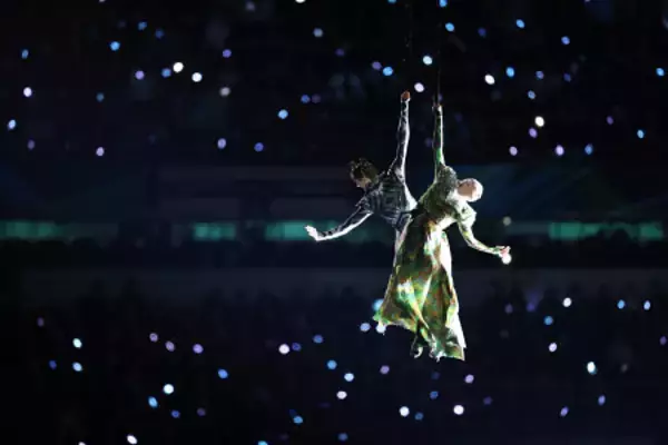 開会式のアトラクション　五輪